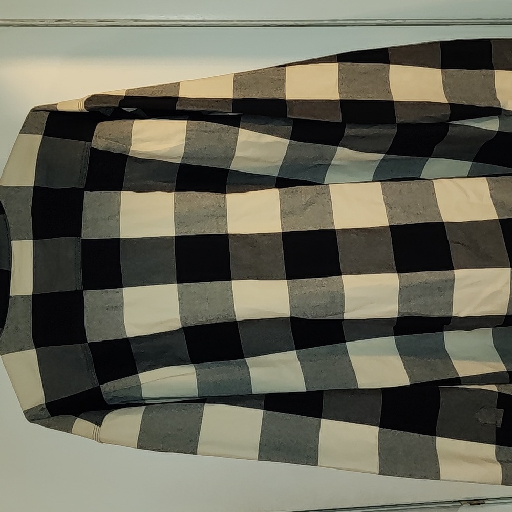 Carhartt Checkered Flannel Shirt in Black and Cream - Picture 6 of 6
